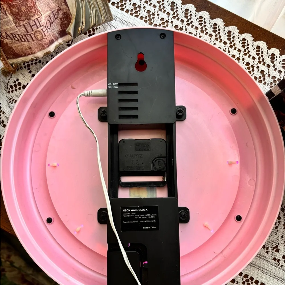 Disney Pink and Purple Illuminated Castle Wall Clock